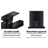 Tap Water Tap Mixer Tap Faucet Bathroom Vanity Counter Top WELS Brass Black