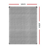 Heavy Duty Cover 3.6x4.8m Tarp Camping Tarps Poly Tarpaulin 180gsm Silver