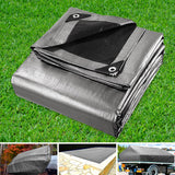 Heavy Duty Cover 3.6x4.8m Tarp Camping Tarps Poly Tarpaulin 180gsm Silver