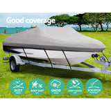 Boat Cover 14 - 16 foot Waterproof Boat Cover - Grey