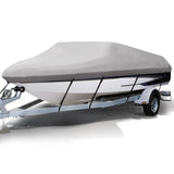 Boat Cover 16 - 18.5 foot Waterproof Boat Cover - Grey