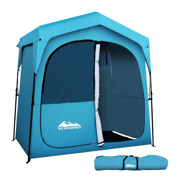 Shower Tent Portable Pop Up Camping  Toilet Tent  Outdoor Change Room Blue