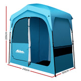 Shower Tent Portable Pop Up Camping  Toilet Tent  Outdoor Change Room Blue