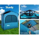 Shower Tent Portable Pop Up Camping  Toilet Tent  Outdoor Change Room Blue