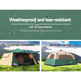 Tent Easy Set Up Camping Tent 8 Person Pop up Tents Family Hiking Dome Camp --