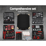 Storage box tool Portable 815 pcs Tool Kit Trolley Case Mechanics Box Toolbox Portable DIY Set BK