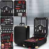 Storage box tool Portable 815 pcs Tool Kit Trolley Case Mechanics Box Toolbox Portable DIY Set BK