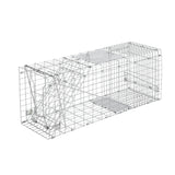Cage Safe Easy Trap buy Set of 2 Humane Animal Enclosure Cage 66 x 23 x 25cm  - Silver