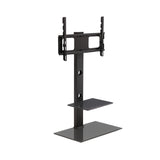 TV Stand for floor Fits 32” to 70 ” Withe shelves with Bracket Shelf Mount -STAND A L O N E