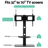 TV Stand for floor Fits 32” to 70 ” Withe shelves with Bracket Shelf Mount -STAND A L O N E