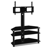Tv stand 3 Level Floor TV Stand with Bracket Shelf Mount - STAND A L O N E