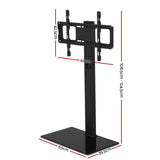 TV Stand for floor Fits 32” to 70” TV screen Base Adjustable for 32 to 70 Inch Black - STAND A L O N E
