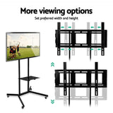 TV Stand floor for 32” to 65” TV with rotating castor wheels screen Modern Practical -STAND A L O N E