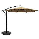 Umbrella 3M Shade Umbrella with Base Outdoor Umbrella Shade UV  as Beige