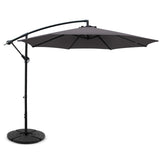 Umbrella 3M Shade Umbrella with Base Outdoor Umbrella Shade UV  in Char Coal