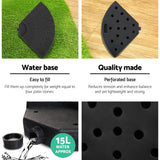 Umbrella 3M Shade Umbrella with Base Outdoor Umbrella Shade UV  in Char Coal