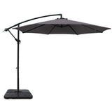 Umbrella 3M Shade Umbrella with Base 50x50cm Outdoor Umbrella Shade UV  in Charcoal