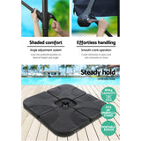 Umbrella 3M Shade Umbrella with Base big 50x50 Outdoor Umbrella Shade UV  in Navy