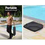 Umbrella 3M Shade Umbrella with Base big 50x50 Outdoor Umbrella Shade UV  in Navy