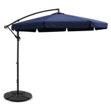 Umbrella 3M Shade Umbrella with Base Outdoor Umbrella Shade UV in Navy