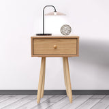 Bedside Table With Drawer one Nightstand Storage Cabinet