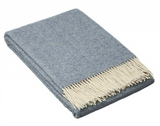 Throw blanket Quality Blend Merino Wool - Blue - 200 x 140 cm Wool Blanket- See Details