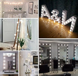 Mirror Lights sets to put on Vanity and make LED Makeup with 3 Color Modes Lights with 10 Dimmable Bulbs (Mirror Not Included)