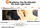 Mirror Lights sets to put on Vanity and make LED Makeup with 3 Color Modes Lights with 10 Dimmable Bulbs (Mirror Not Included)