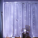 Curtain with lights 8 Modes and Remote Control for Decorations Cool White 3x3 m