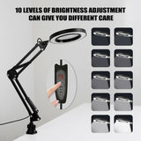 Lamp Desk Table 5 X Magnifying Glass Magnifier Light Clamp Light USB