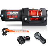 Electric Winch 12V Winch 3500LBS Electric Winch ATV Winch Synthetic Rope Trailer BOAT