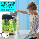 Fish Tank bubbles accessory Air Pump Oxygen and two Outlet 180L/H 4W -D/F