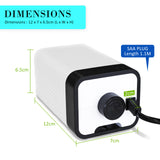 Fish Tank bubbles accessory Air Pump Oxygen and two Outlet 180L/H 4W -D/F