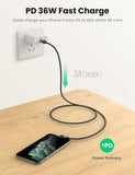 Cable 90 Degree USB-C to iPhone 8-pin Cable 2M
