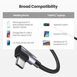 Cable Angle 60W Angle USB C to C Cable 1M