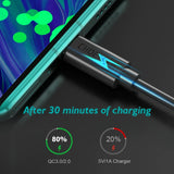 Cable USB-A to USB-C Charge & Sync Cable 0.5M Black
