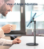 Phone Holder Portable Multi-Function Adjustable Phone Holder (White/Silver)