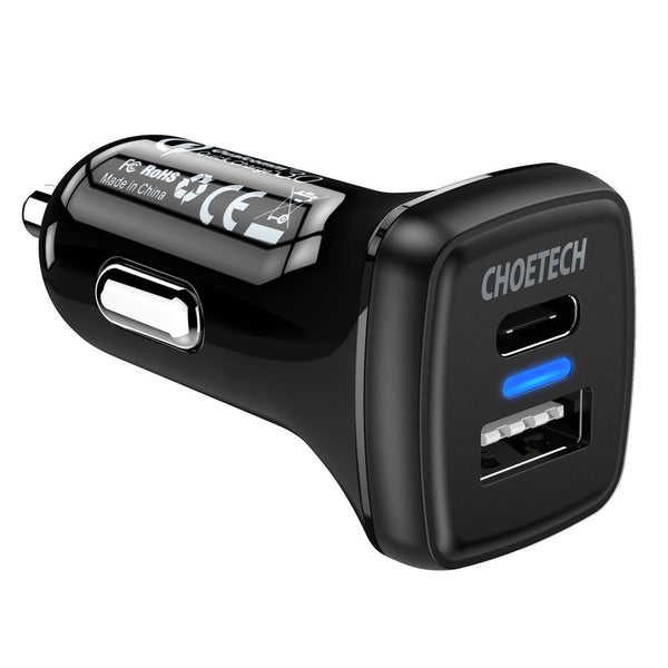 Car Charger 36W Quick Charge 3.0 USB Type-C Car Charger