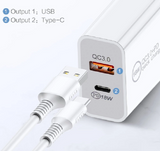 Chargers x2  with AU plug Fast and Reliable with USB and Type C Port  -2pack