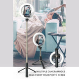 Selfie Stick Bluetooth Ring Light Selfie Stick and Tripod stand