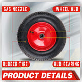 Wheelbarrow Wheel 16" Trolley Wheel 4.80/4.00-8 Pneumatic Tyre 16mm Bore Tire Steel