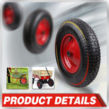Wheelbarrow Wheel 16" Trolley Wheel 4.80/4.00-8 Pneumatic Tyre 16mm Bore Tire Steel