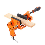 Drill Press Bench Vice Quick Release 90mm Clamp Jaw Soft Grip Hand Pads Woodwork