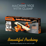 Drill Press Bench Vice Quick Release 90mm Clamp Jaw Soft Grip Hand Pads Woodwork