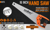 Saw 16" Hand Saw Sharp Cut Wood Plastic Cutting Heavy Duty Crosscut Saw 505mm Long