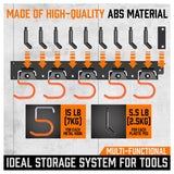 Tool Hanger 64" Wall Mount Garden Storage Organizer Mop Broom Holder Hook Pegs