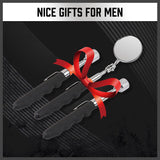 Tools Set 3Pc Magnetic Pick Up Tool & Swivel Inspection Mirror Telescoping Rod Heavy Duty