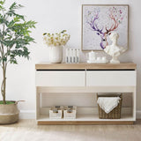 Table Entrance Hallway Storage White-Oak color Table