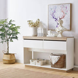 Table Entrance Hallway Storage White-Oak color Table