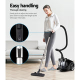 Vacuum Cleaner  Cyclonic Vac Home Office Car 2200W Black Bagless Cyclone